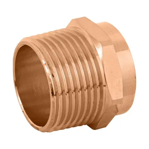 [47627] Cre/Conector Macho 1" (25 mm) De Cobre [47627]