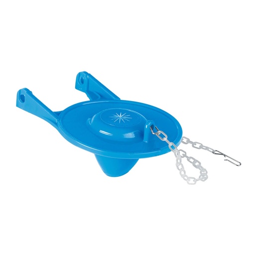 [40172] Sapo 3" Para WC, PVC Azul, Cadena Plástica, Foset [40172]