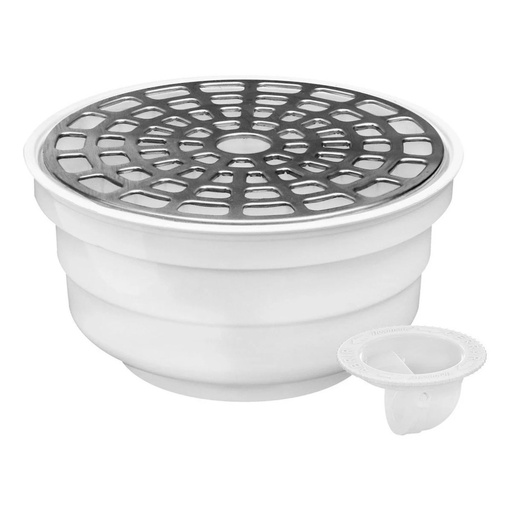 [2259] Coladera Universal, Rejilla Acero Inox, Trampa Extra-Larga, Fleximatic [2259]