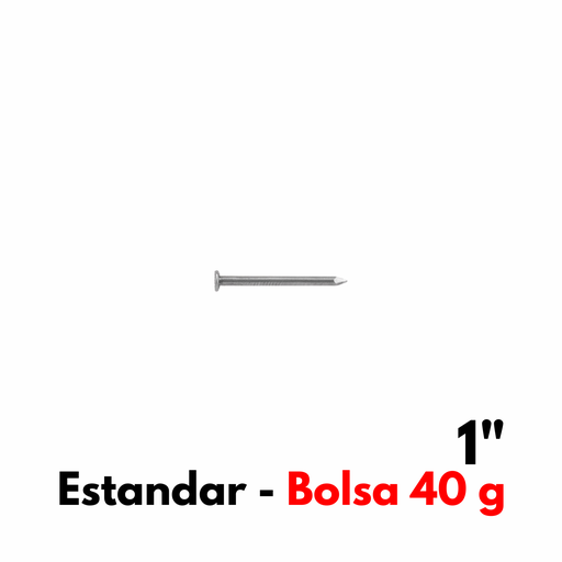 [CM1B] Clavo Estándar Para Madera 1", Bolsa 40 g [CM1B]