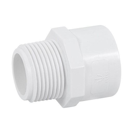 [CM1PVCH] Cre/Conector Macho 1" (25 mm) De PVC Hidráulico [CM1PVCH]