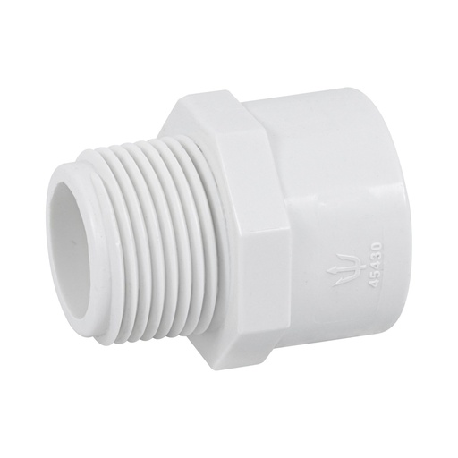 [CM34PVCH] Cre/Conector Macho 3/4" (19 mm) De PVC Hidráulico [CM34PVCH]