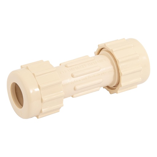 [COCO12CPVC] Cople De Compresión 1/2" (13 mm) De CPVC [COCO12CPVC]