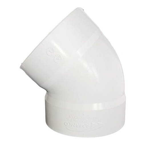 [CS07545] Codo 3" (75 mm) x 45° De PVC Sanitario [CS07545]
