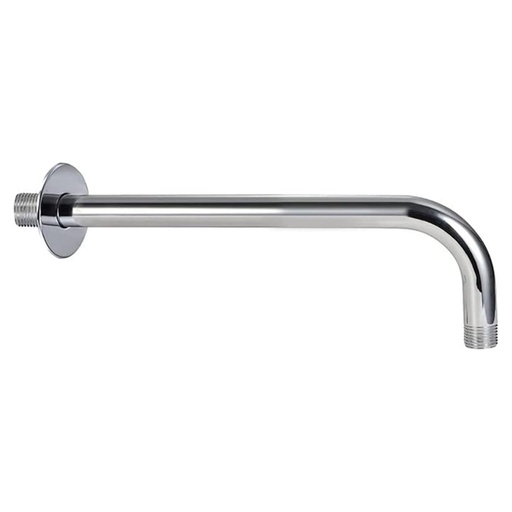 [PA-40] Brazo Recto Para Regadera De 40 cm y Chapetón, Cromo, Solvex [PA-40]