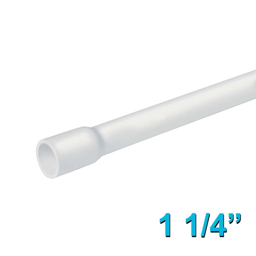 [TU114PVCHPM] Tubo 1 1/4" De PVC Hidráulico, Por Metro [TU114PVCHPM]