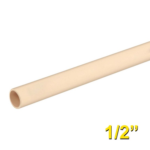 [TU12CPVCPM] Tubo 1/2" (13 mm) De CPVC, Por Metro [TU12CPVCPM]