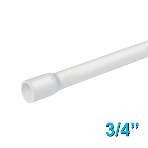 [TU34PVCHPM] Tubo 3/4" (19 mm) De PVC Hidráulico, Por Metro [TU34PVCHPM]