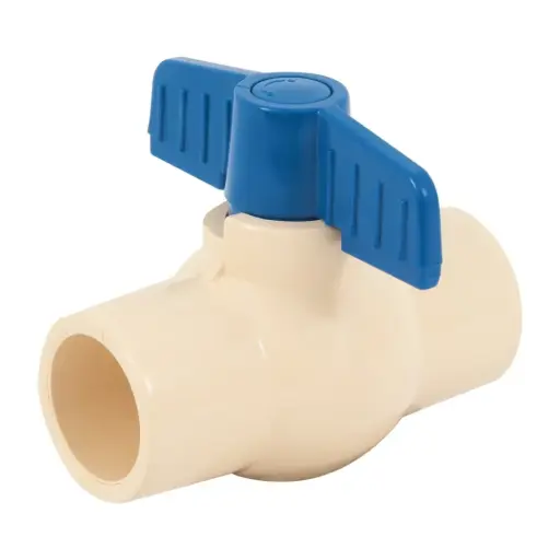[VAES114CPVC] Válvula De Esfera 1 1/4" (32 mm) De CPVC, Para Cementar [VAES114CPVC]