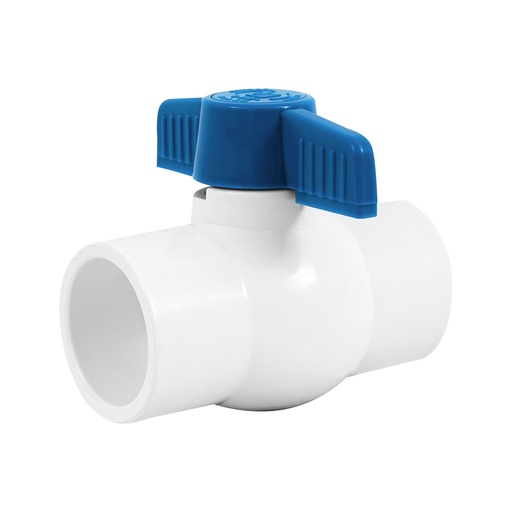 [VAES114PVCH] Válvula De Esfera 1 1/4" (32 mm) De PVC Hidráulico, Para Cementar [VAES114PVCH]