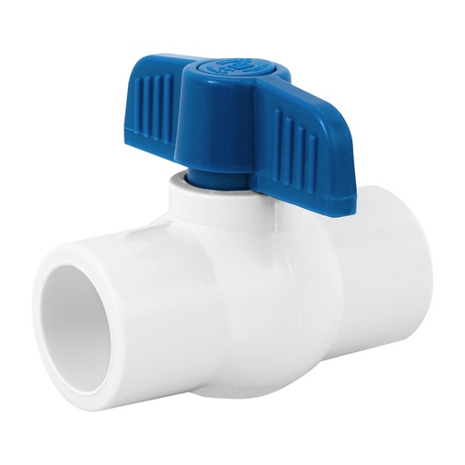 [VAES34PVCH] Válvula De Esfera 3/4" (19 mm) De PVC Hidráulico, Para Cementar [VAES34PVCH]