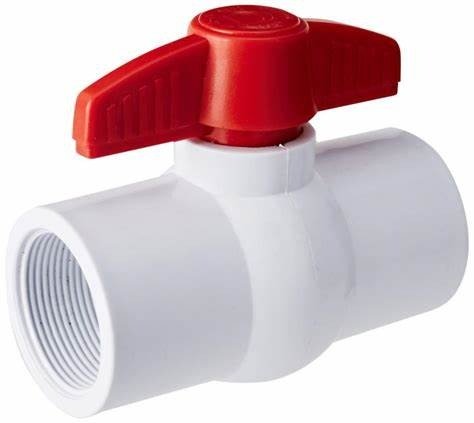 [VAESRO1PVC] Válvula De Esfera Roscable 1" (25 mm) De PVC Hidráulico [VAESRO1PVC]