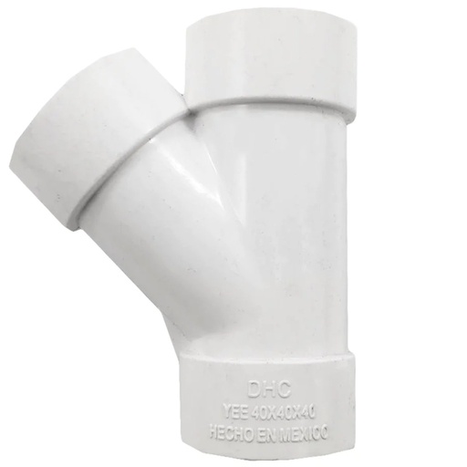 [YES040] Yee Sencilla 1 1/2" (40 mm), PVC Sanitario [YES040]