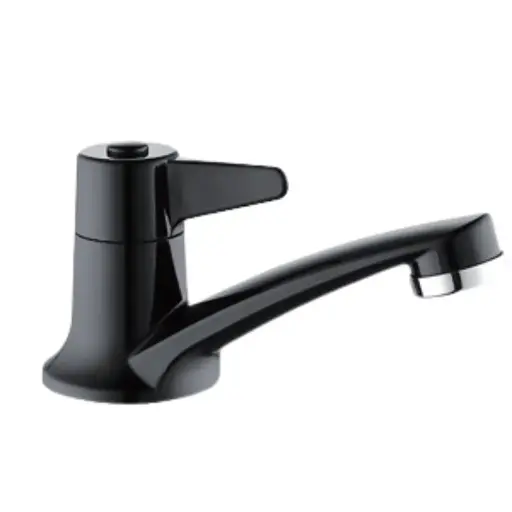 [LL5512] Llave Individual Para Lavabo, Negro Mate, Cuerpo ABS, Maneral Tipo Palanca De ABS, Solo Agua Fría, Fonthy [LL5512]