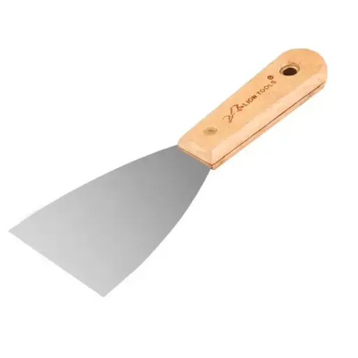 [L2131] Espátula Flexible 1", Acero Inoxidable, Mango Madera, Lion Tools [L2131]