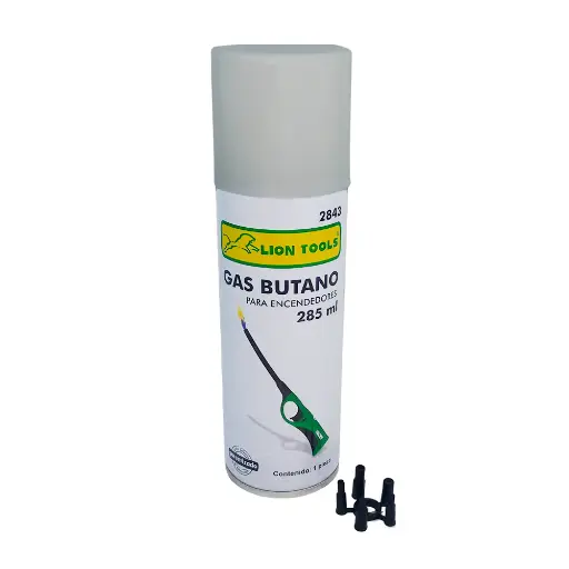 [L2843] Lata De Gas Butano Para Encendedor, 285 ml, Lion Tools [L2843]