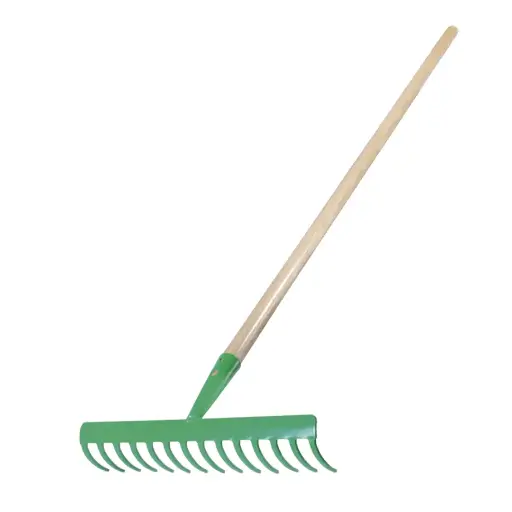 [L0761] Rastrillo Recto, 14 Dientes, Mango De 48", Lion Tools [L0761]