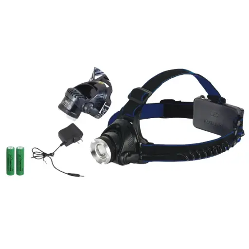 [L3185] Linterna Minero LED 800 Lm, Recargable, Aluminio, 8 w, 2 Pilas, Lion Tools [L3185]