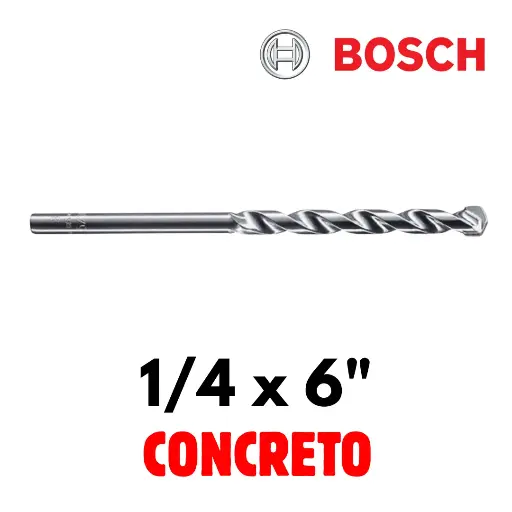[2608682608] Broca Para Concreto 1/4 x 6", Por Pieza, CYL-1, Bosch [2608682608]