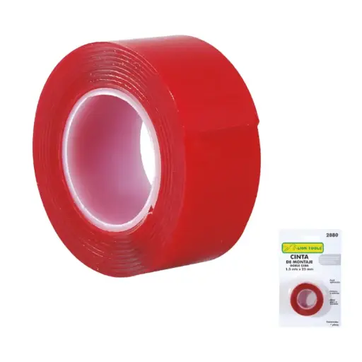 [L2880] Cinta De Montaje, 25.4 mm x 1.5 m, Doble Cara, 6.7 Kg, Lion Tools [L2880]