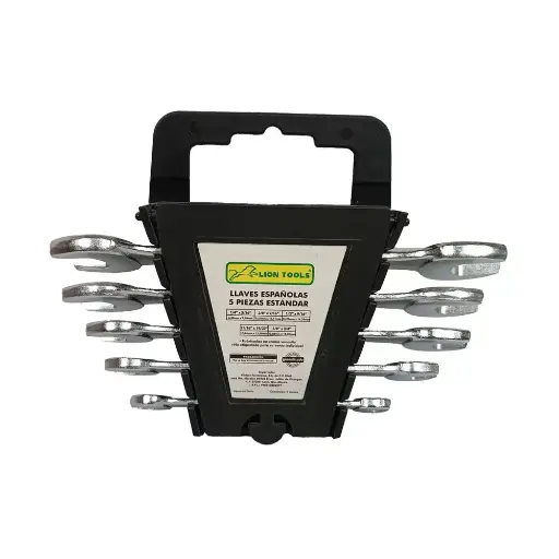 [L2987] Juego De 5 Llaves Combinadas, Estándar, Lion Tools [L2987]
