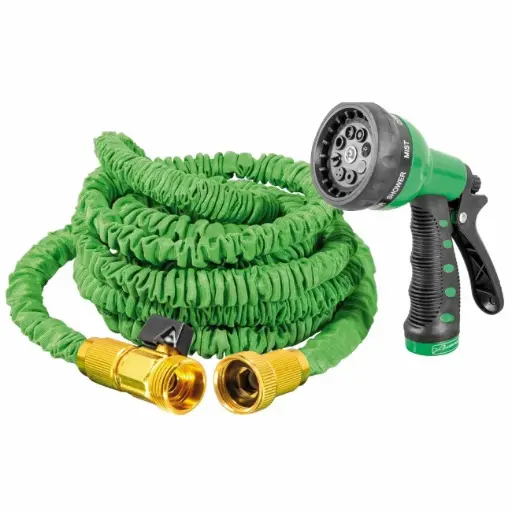 [L3141] Manguera Expandible 5 a 15 Metros, Con Pistola De Riego y Conectores, Lion Tools [L3141]