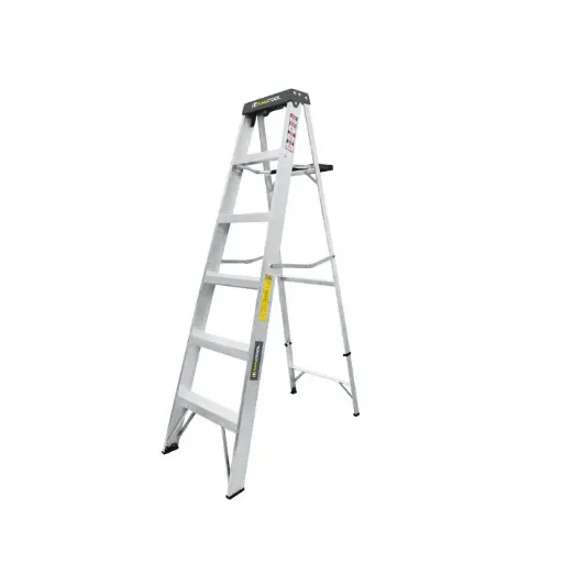 [308904] Escalera De Tijera 100% Aluminio, Tipo lll 5 Peldaños, 90 Kg, Aksi [308904]