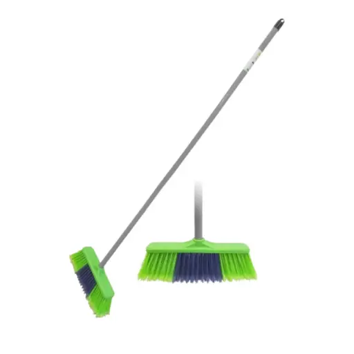[L0522] Escoba Tipo Cepillo, Mango Madera, Varios Colores, Lion Tools [L0522]