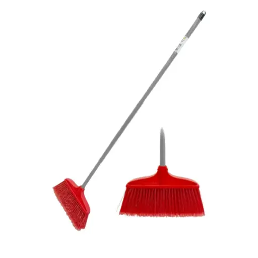 [L0523] Escoba Tipo Abanico, Mango Madera, Varios Colores, Lion Tools [L0523]