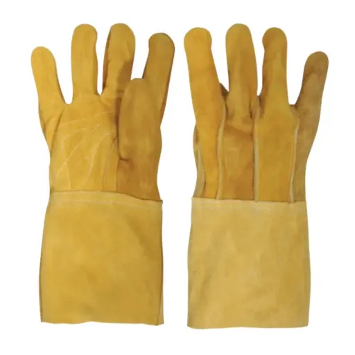 [L4890] Guantes Amarillos Largo Para Soldador, Glove [L4890]