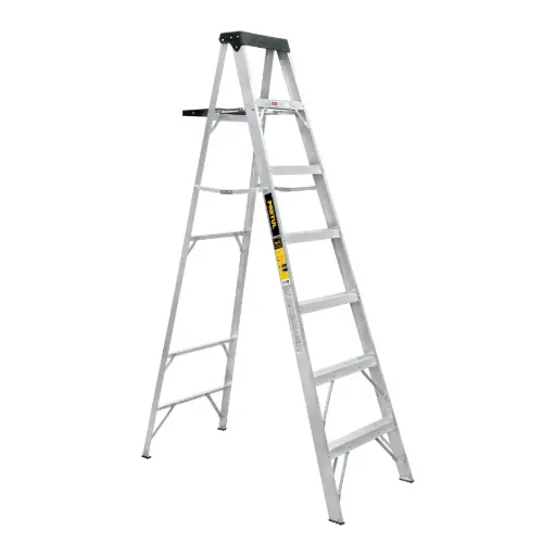 [20689] Escalera De Tijera De Aluminio, Tipo lll 6 Peldaños, 2 m, Pretul [20689]