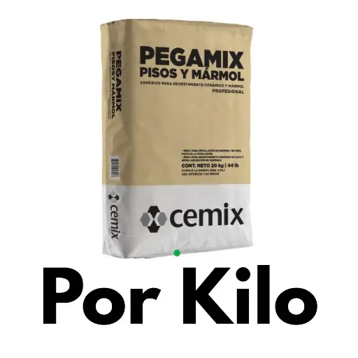 [K5007] Pegazulejo Pegamix Pisos y Mármol, Blanco, Por Kilo, Cemix [K5007]